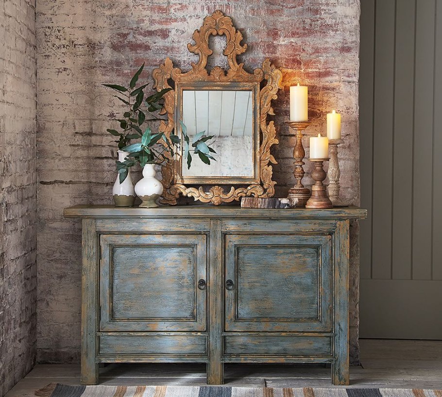 Состаренная мебель в интерьере