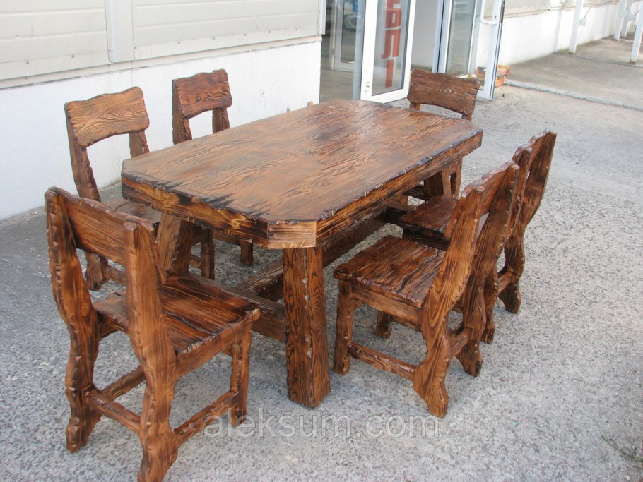 Стол состаренное дерево