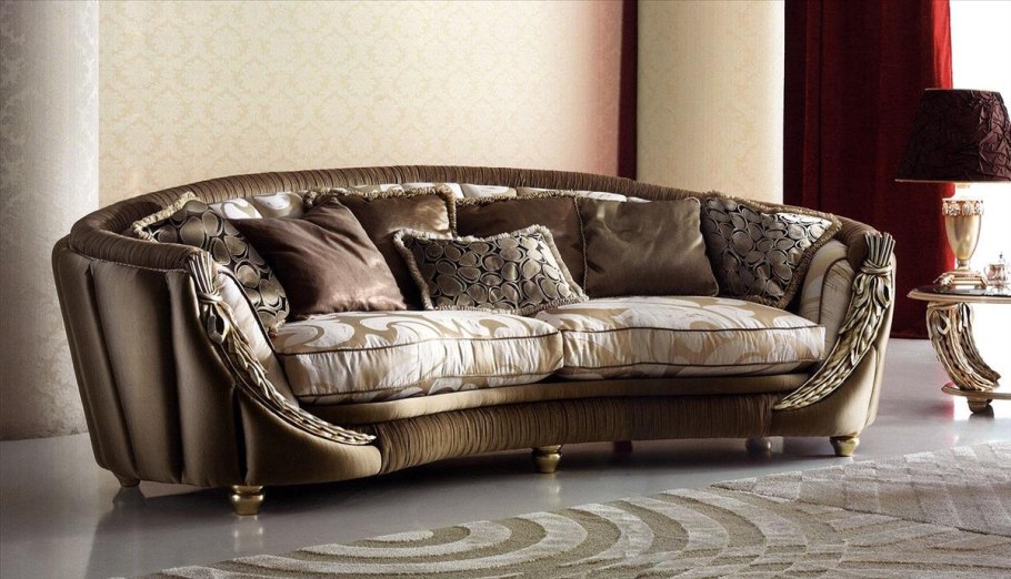 Диван полукруглый арт деко
