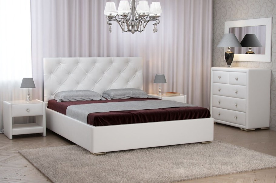 Кровать Глория белая Браво