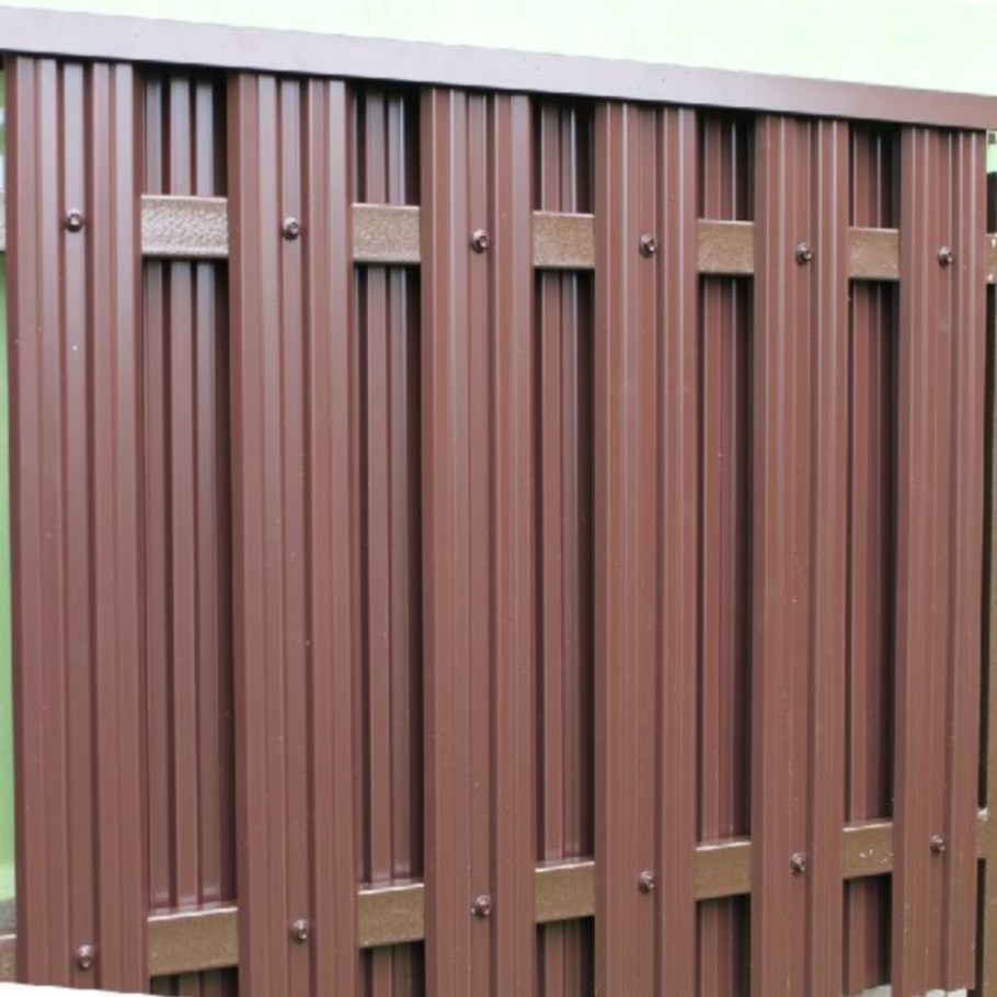 Металлический забор штакетник 132мм