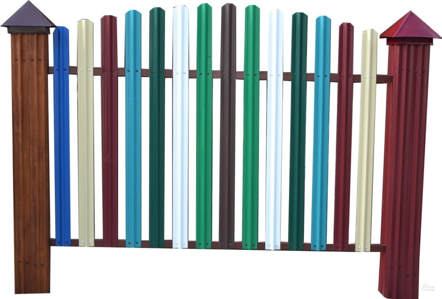 Металлический штакетник "Econova"(МШ-2) 100мм;