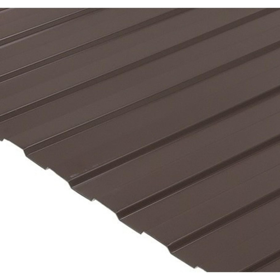 Профнастил с8 1,2х2 м 0,45 мм коричневый RAL 8017