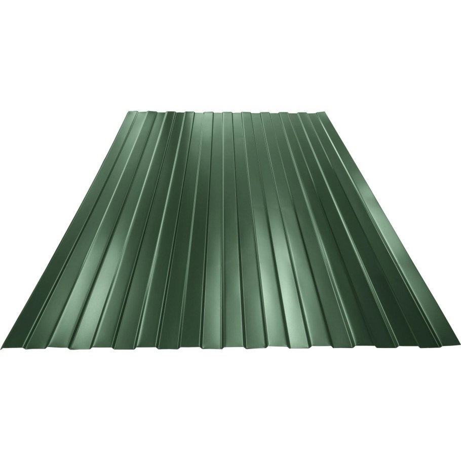 Профлист с-8 1200 х 2000 х 0,35 мм зеленый (RAL 6005)