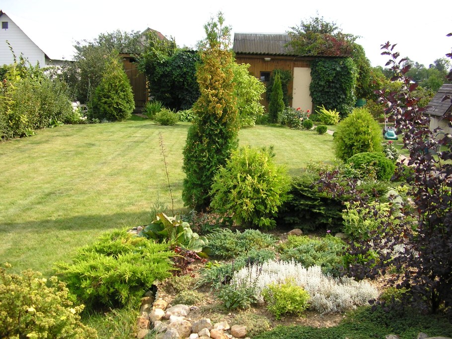 Ландшафт дачного участка 6 соток