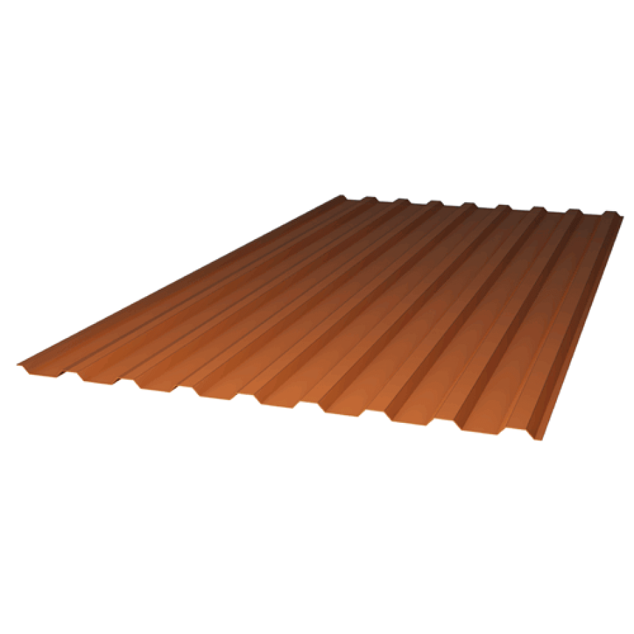 Монолитный поликарбонат профилированный 0,8мм МП-20