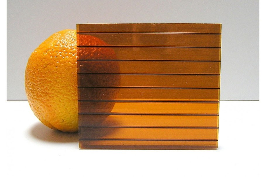 Сотовый поликарбонат бронза Полигаль