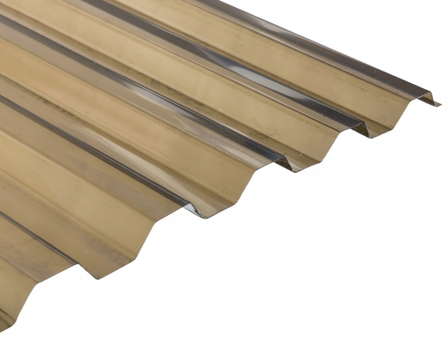 Монолитный профилированный поликарбонат Borrex бронзовый