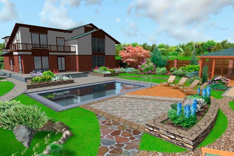 Ландшафт участка 20 соток