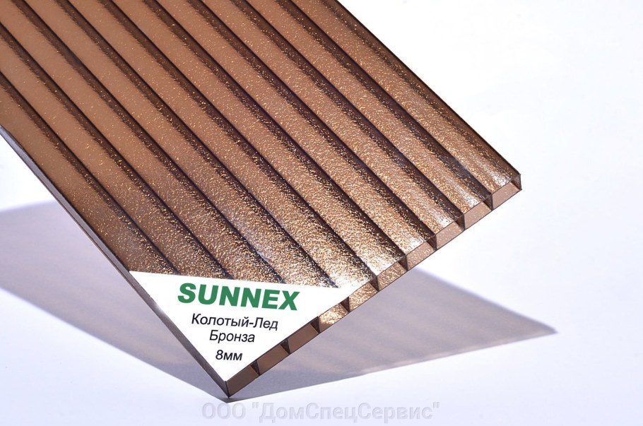 Сотовый поликарбонат Rational 4мм 6000х2100мм терракот