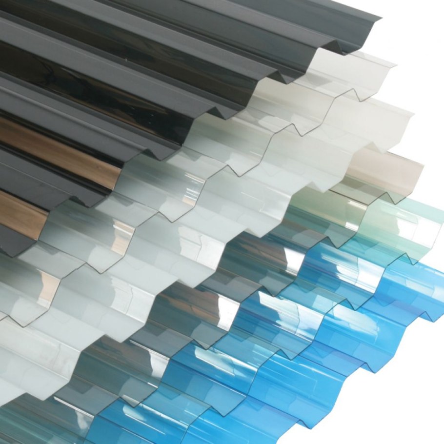 Профлист поликарбонат с-8 прозрачный 2000*1150*0,8мм Sannex