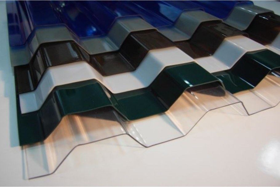 Профилированный поликарбонат 1,3мм цветной 1050x2000мм "Borrex"