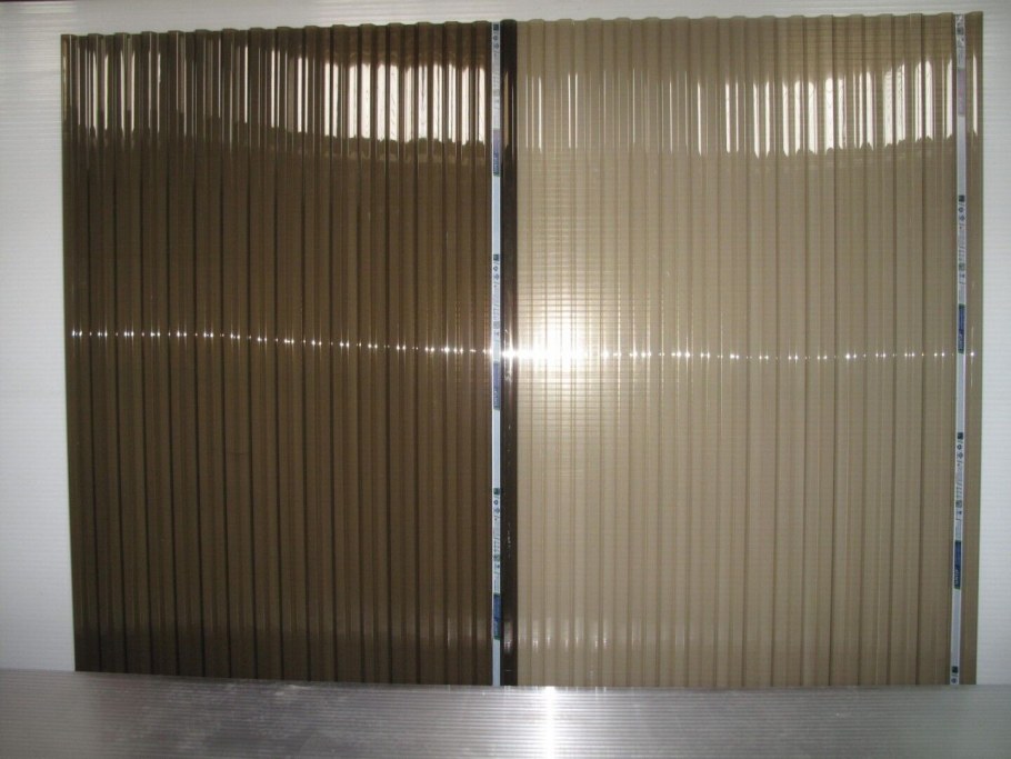 Профилированный поликарбонат Borrex трапеция 1.3мм 2*1,05м бронза