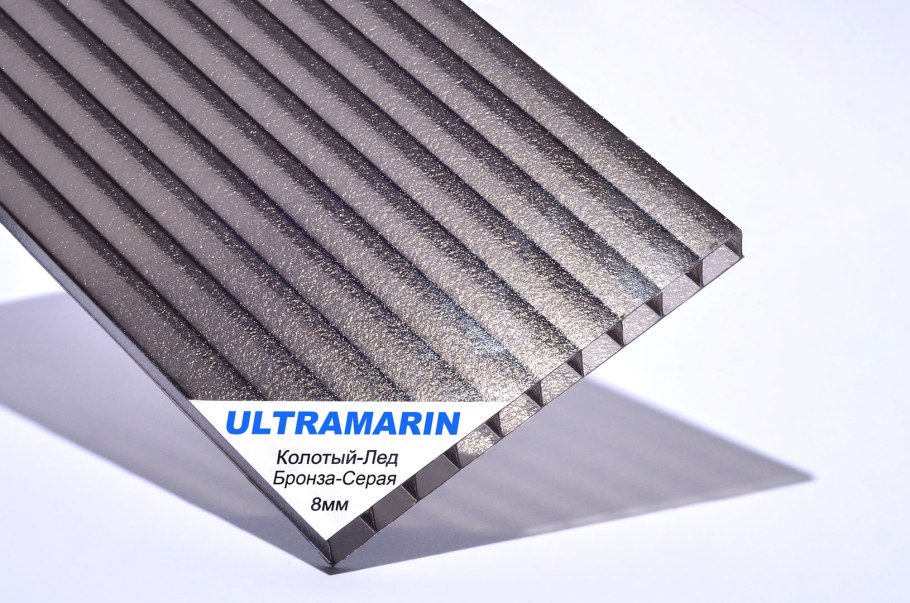 Сотовый поликарбонат ROYALPLAST бронза