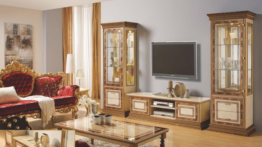 Шкаф-витрина Палермо Слониммебель