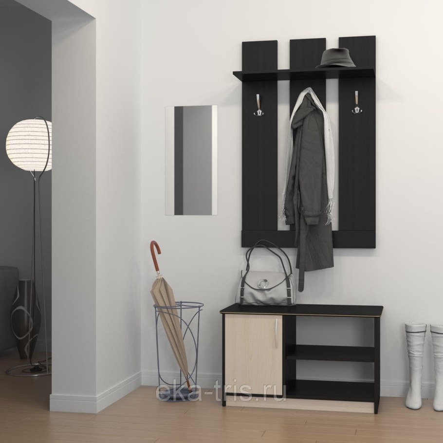 Прихожая "премьера" PV-600 вешалка (венге/дуб мол) - Евромебель