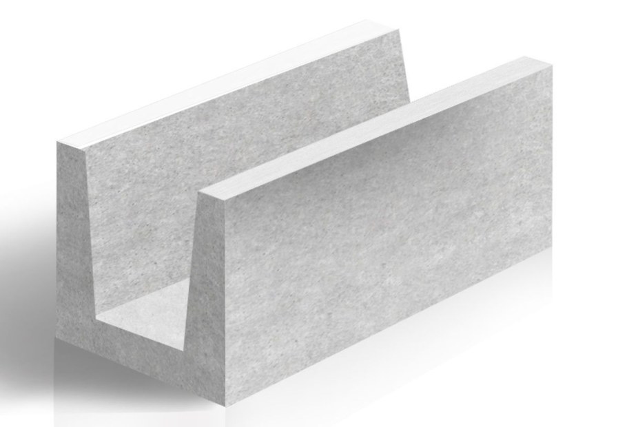 Газобетонный u-блок ЛСР d400