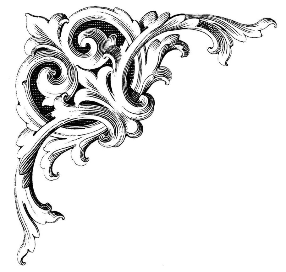 Готические узоры угловые