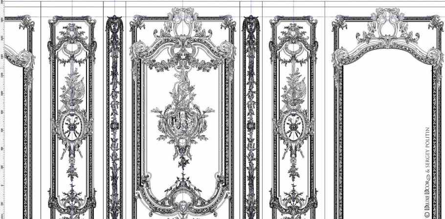 Орнамент лепного декора в стиле Ампир и в стиле классицизм