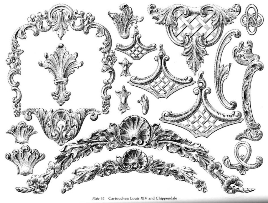 Узоры рококо Акант