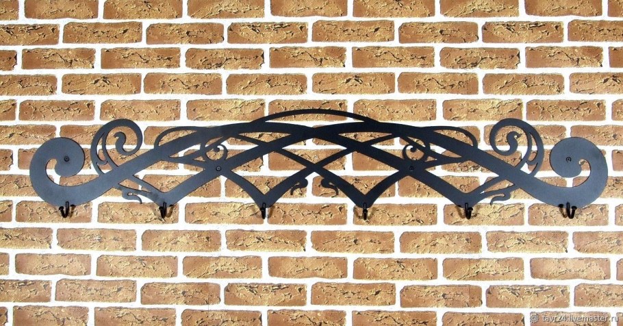 Вешалка настенная кованая