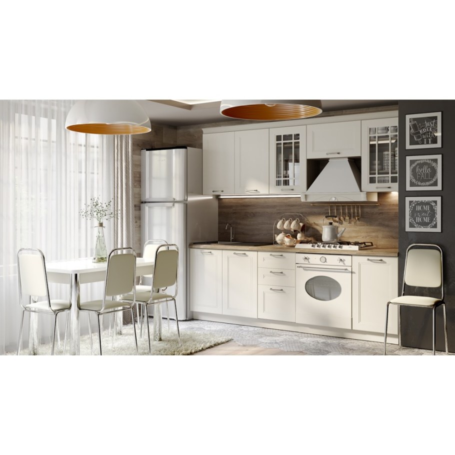 ТРИЯ кухня Одри серый шелк