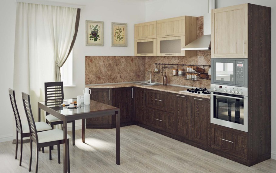 Кухня дуб Бомонд