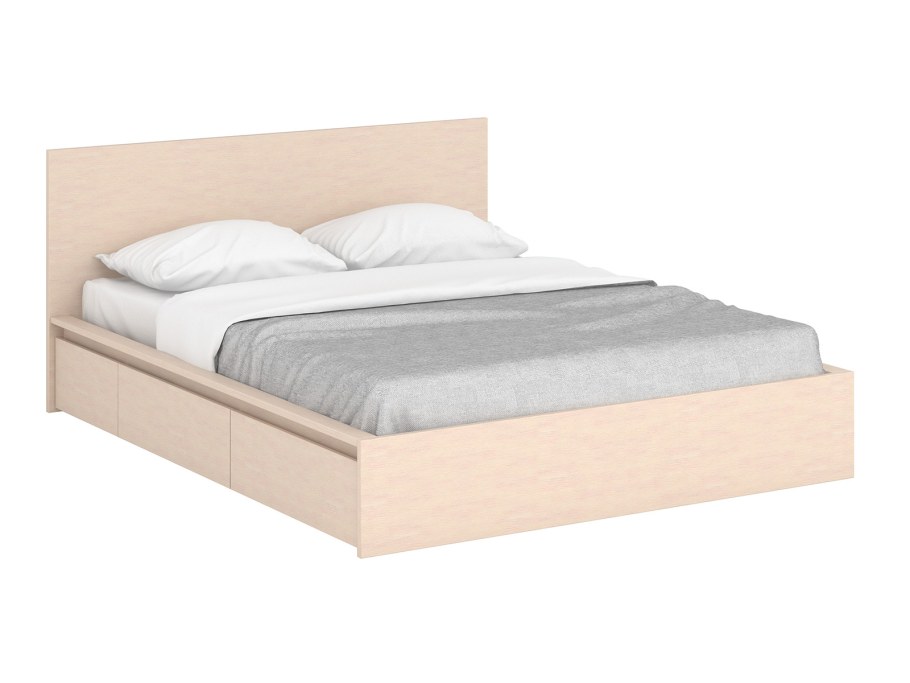 Кровать двуспальная с выдвижными ящиками