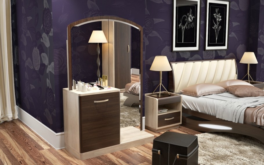 Стол туалетный-трансформер Эстер, цвет дуб сонома - дуб Пасадена