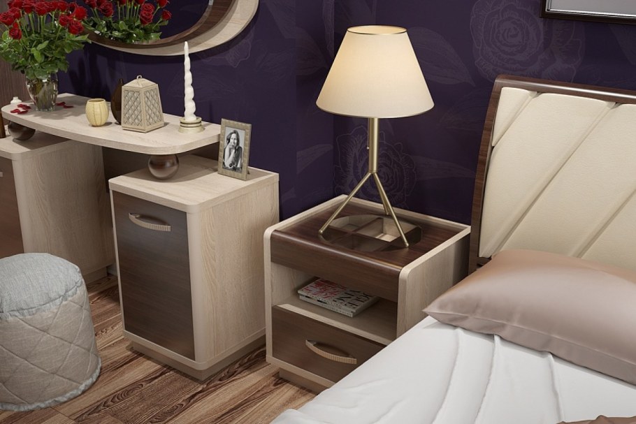 Спальный гарнитур Эстер дуб сонома + дуб Пасадена