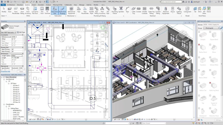 Autodesk Revit для проектирования инженерных систем