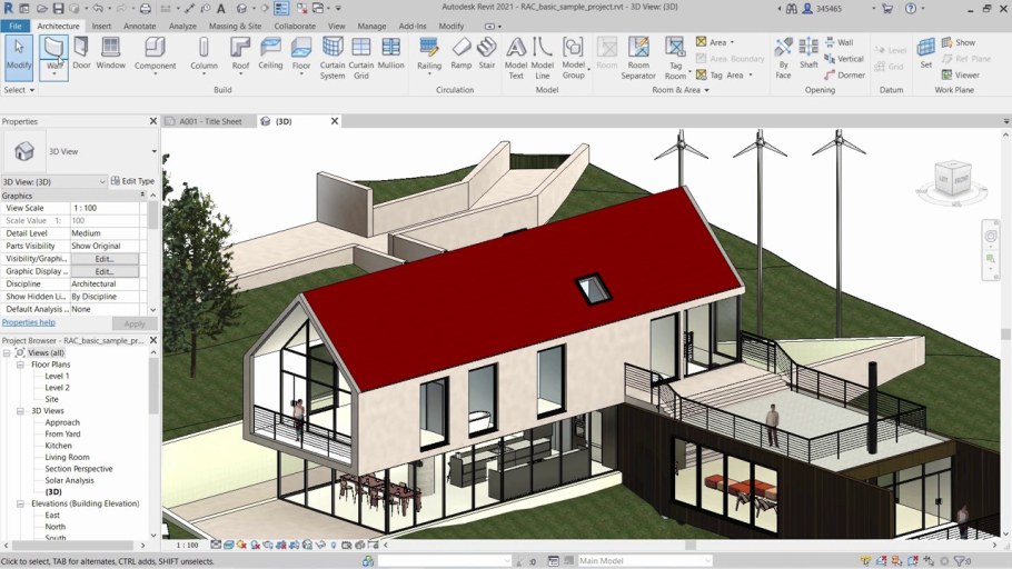 Revit 2021 рендер