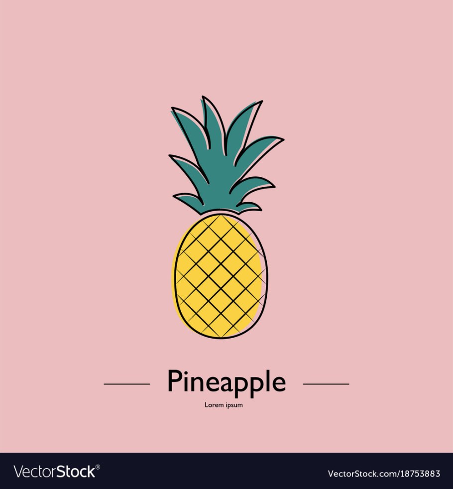 Обложки ананас на тетрадь