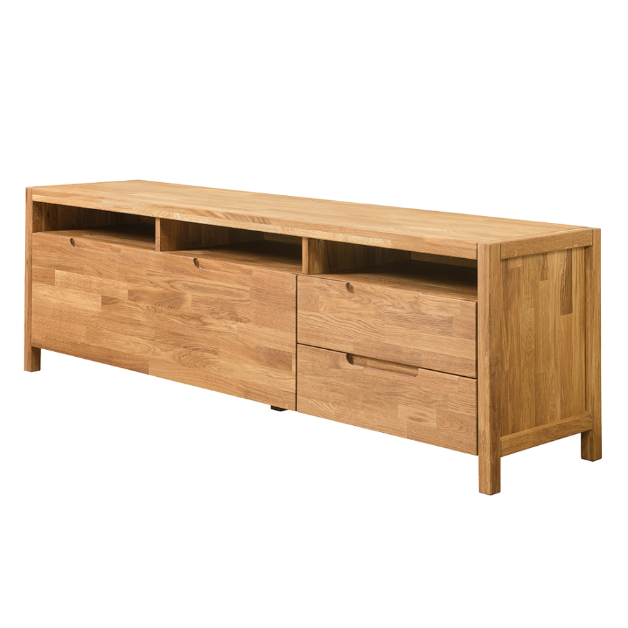 Тумба телевизионная массив дуб