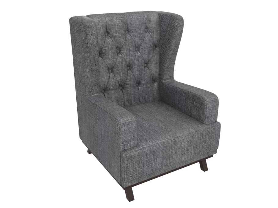 Кресло Джон вельвет зеленый