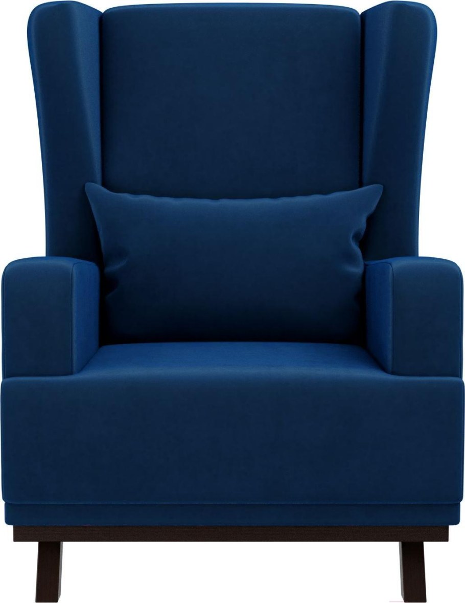 Кресло Джон велюр синий