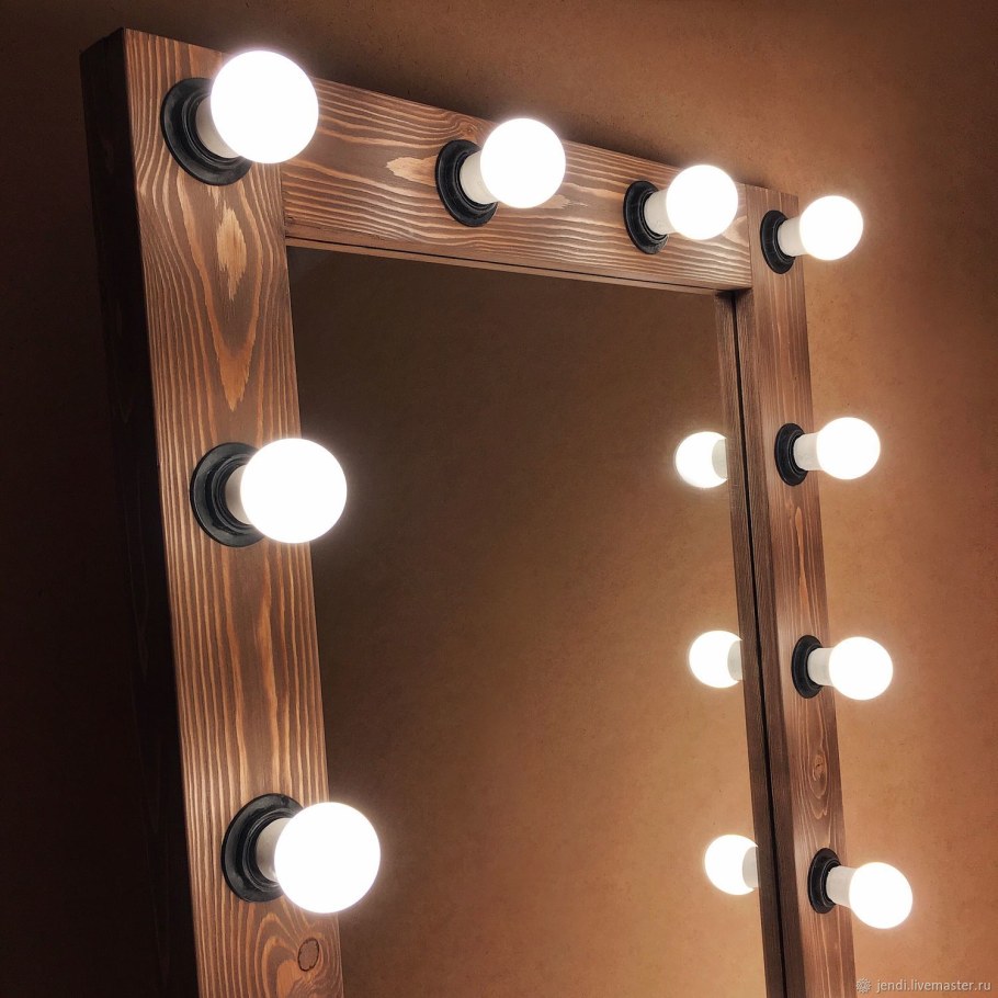 Зеркало гримерное шоколад 800*1650