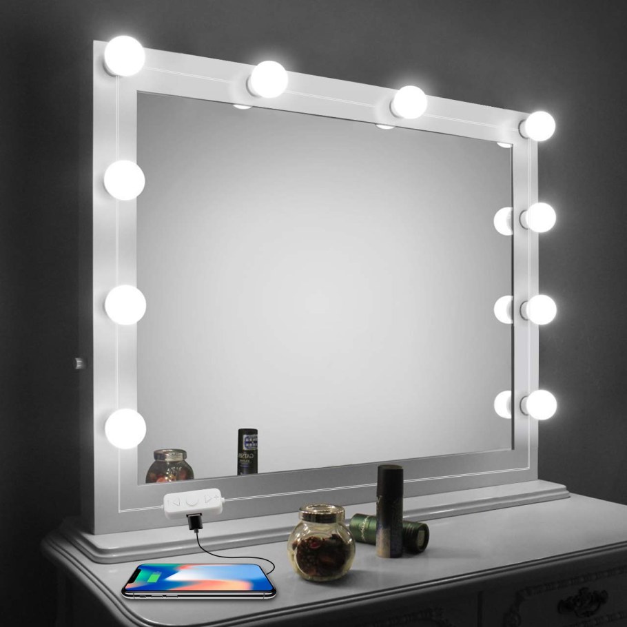 Led лампочки 10 шт для гримерного зеркала 3 режима Vanity Mirror Lights