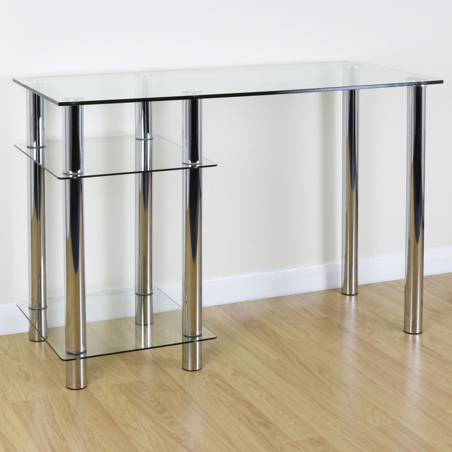 Офисный стеклянный пенал для стола