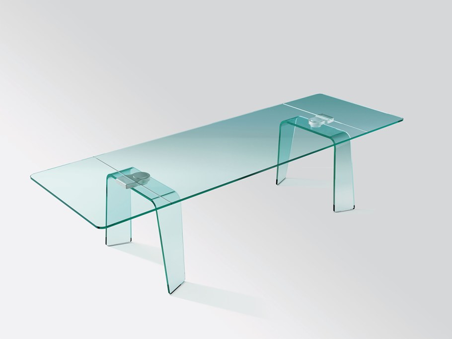 Стол трансформер стеклянный