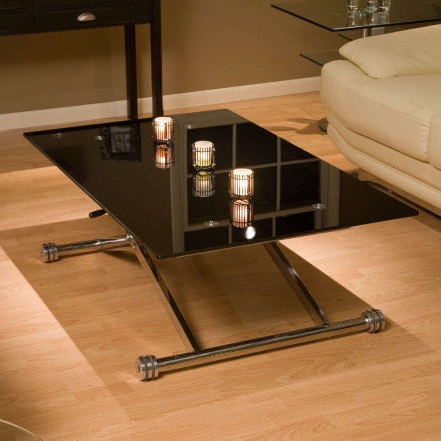 Столик (Adjustable Table e127 Black) 66x56x10