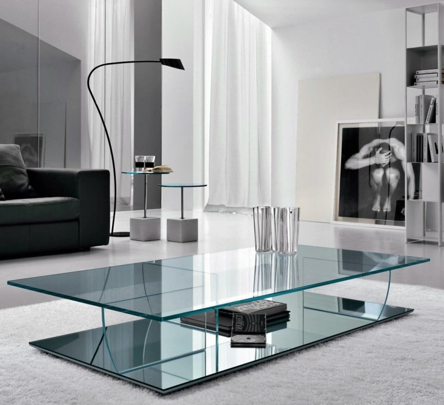 Журнальный столик стекло мега Гласс