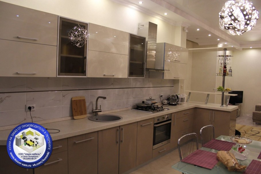 Кухня Акрилайн капучино