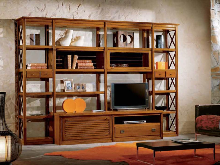 Стенка под ТВ Модерн , массив, Италия