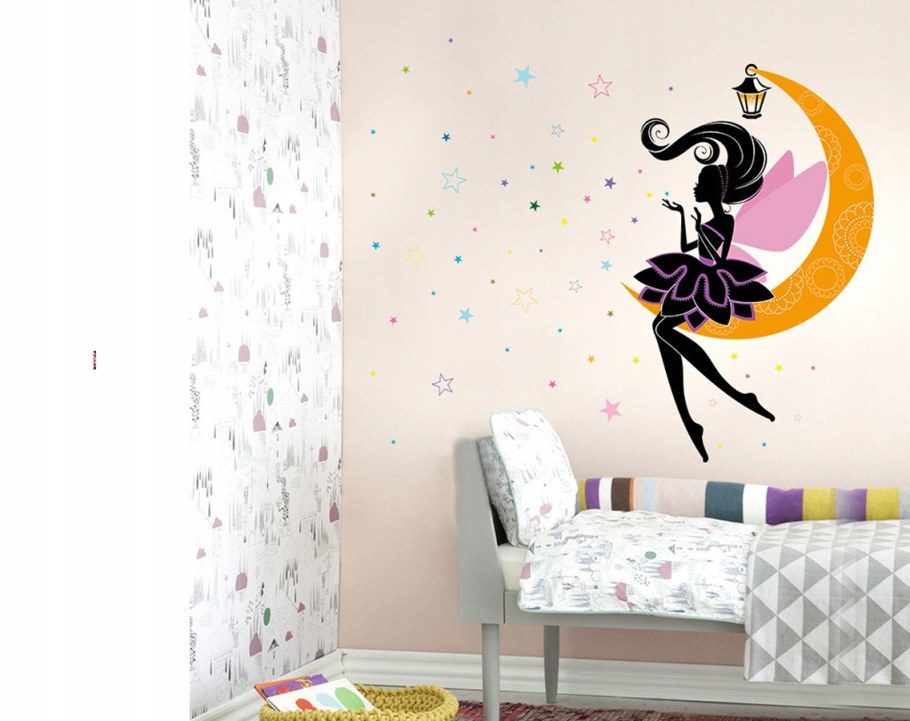 Роспись стен в детской комнате девочке