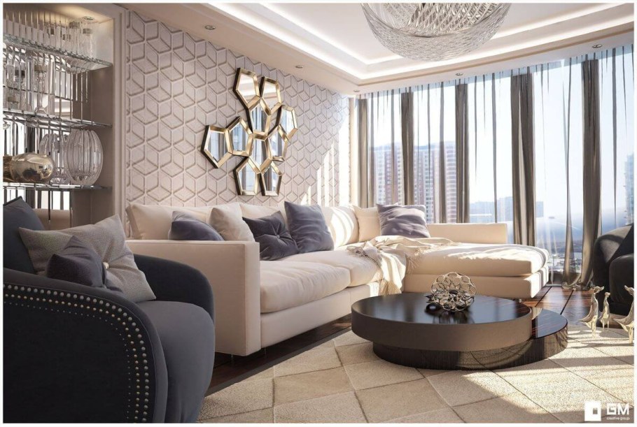 Гостиная в стиле ар деко