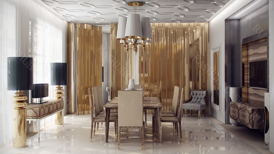 Арт-деко стиль в общественных интерьере