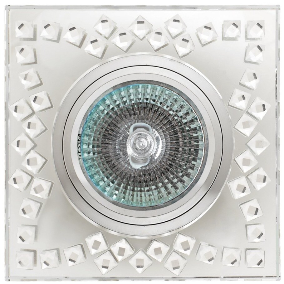 Встраиваемый светильник de fran ft 878, хром / мультиколор