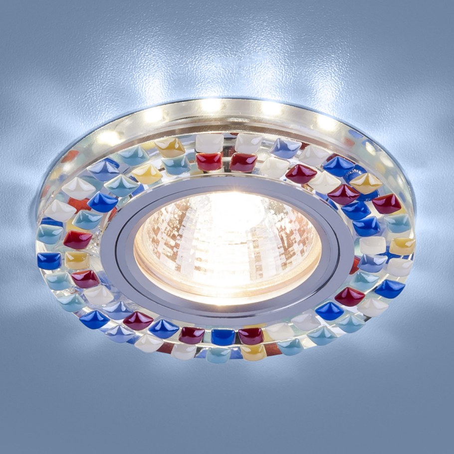 Светильник точечный 2195 mr16 SL/MLT зеркальный/Мульти