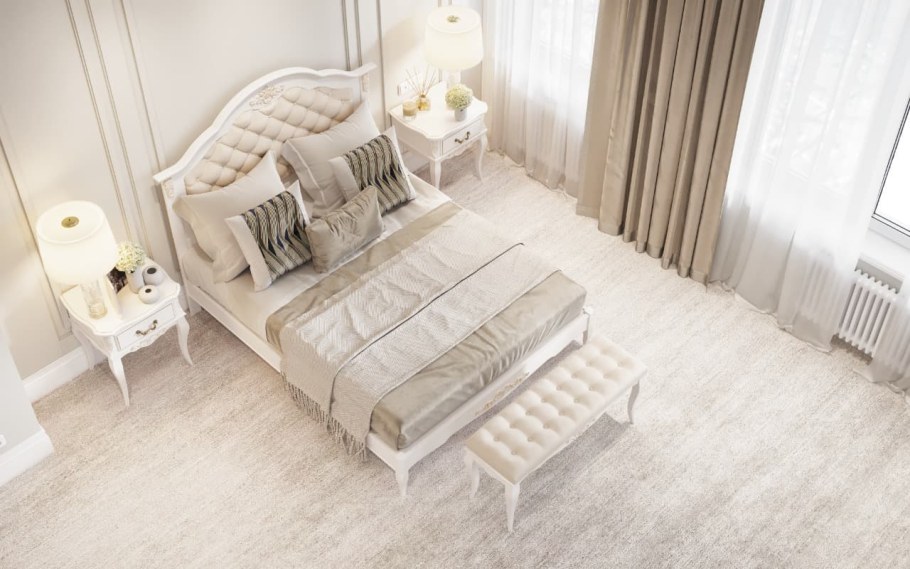 160-200 Кровать Provence слоновая кость